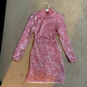 Club London pink sequin dress